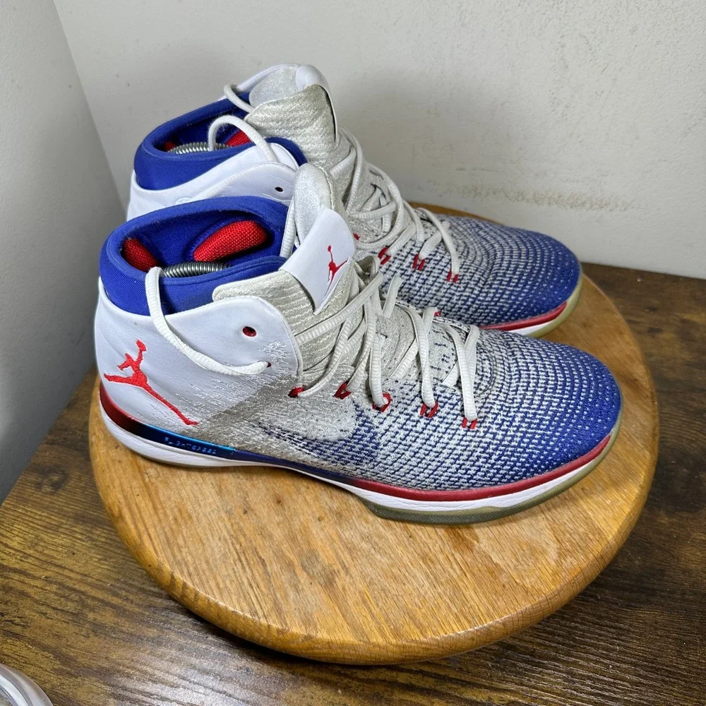 Jordan 31 USA Olympic 2016 White Blue Basketball Shoes 845037-107 Mens Size 11